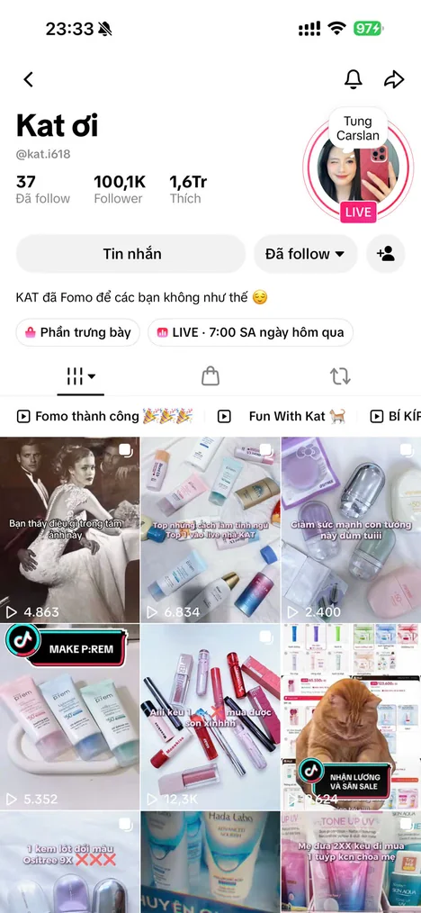Kênh TikTok Kat ơi @kat.i618